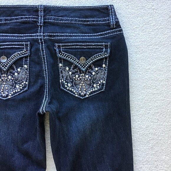 NINE WEST BLUE JEANS SIZE 6 ANNETTE - Picture 5 of 9